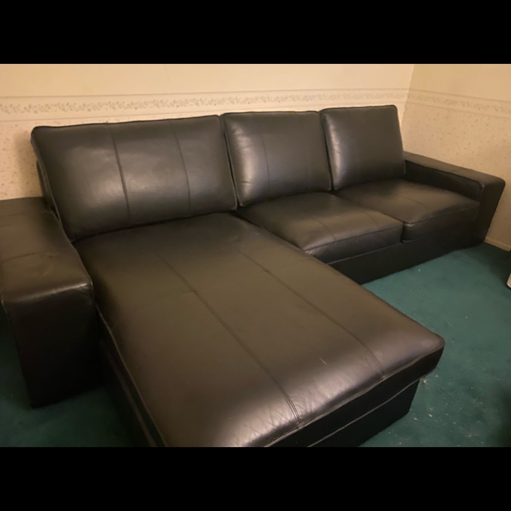 IKEA Leather Sectional Sofa 4 sets.